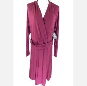 Pure Collection Soft Jersey Long Sleeve Dress